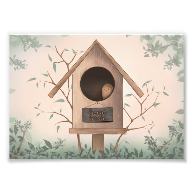 Foto Casa do passarinho - Casa de pássaros da floresta  (Frente)