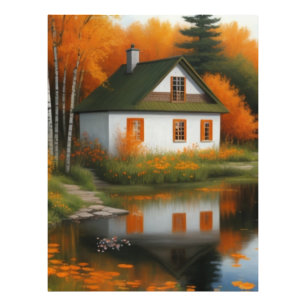 Foto casa no outono