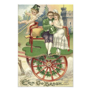 Foto Casal Casado Shamrock Carruagem de Cavalo Querubim