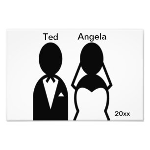 Foto Casal de Casamento de Ícone