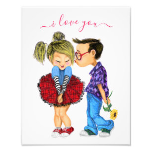 Foto Casal Romântico - Amor - Eu Amo-Te - Beijo