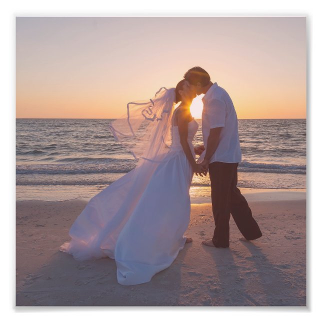 Foto Casamento com Tom de Rosa Vintage 20x20cm (Frente)