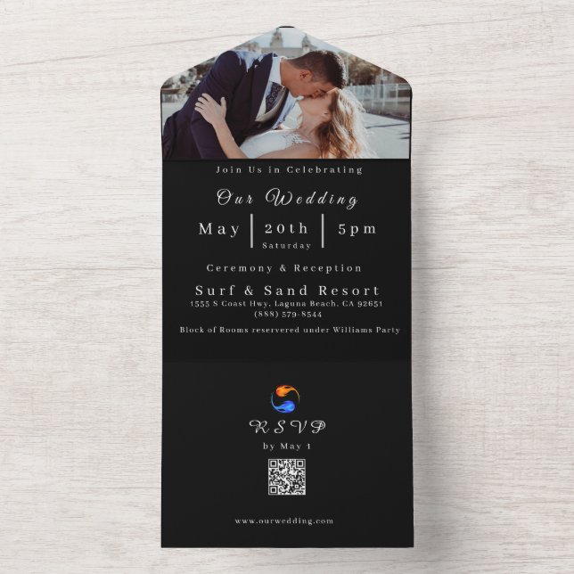 Foto Casamento Convite-Código QR- (Interno)