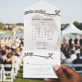 Foto: Casamento de Calendário Branco da Linha Cora
