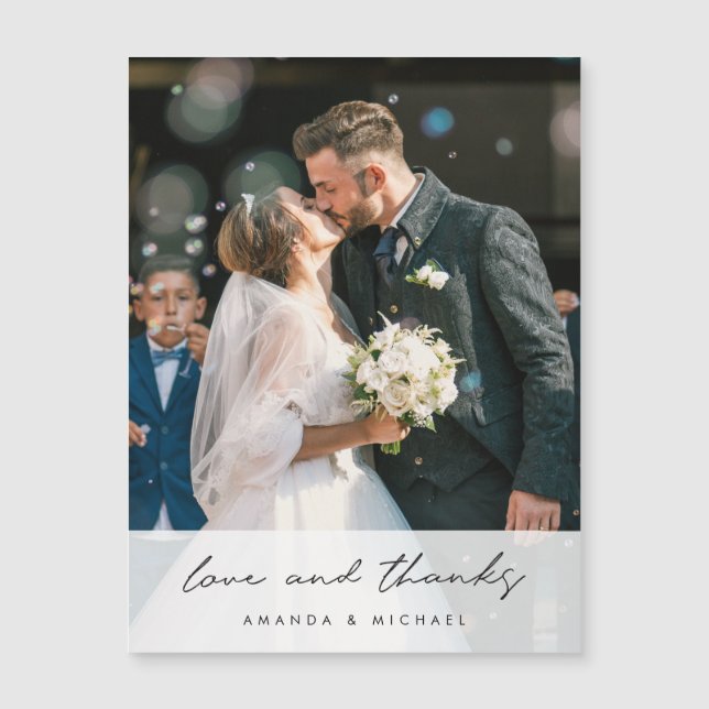 Foto: Casamento Obrigado Magnet (Frente)