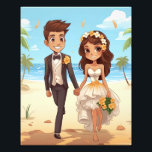 Foto Casamento Romântico Sonho Rosa<br><div class="desc">Mergulhe no sonho de um casamento romântico à beira-mar com a poster de "Casamento Romântico Sonho Rosa". Este trabalho de arte encantador transporta-nos a um cenário litorâneo pitoresco, onde o amor e a beleza se entrelaçam. A poster mostra uma cena serena de praia, com ondas suaves acariciando a costa e...</div>