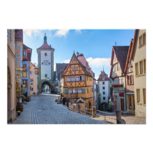 Foto Casas coloridas em Rothenburg, Alemanha
