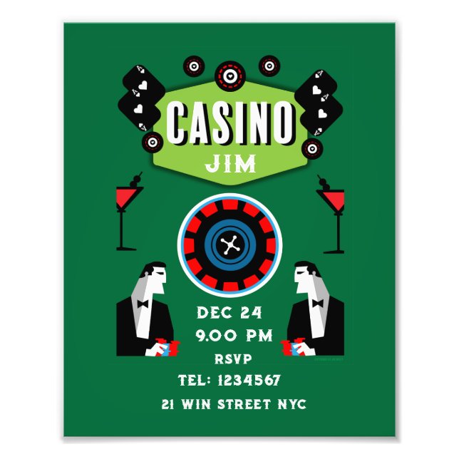 Foto Casino Gambling Poker Roulette (Frente)