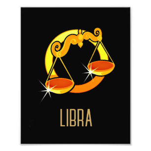 Foto Castanho e dourado - Sinal zodiano de Libra preto