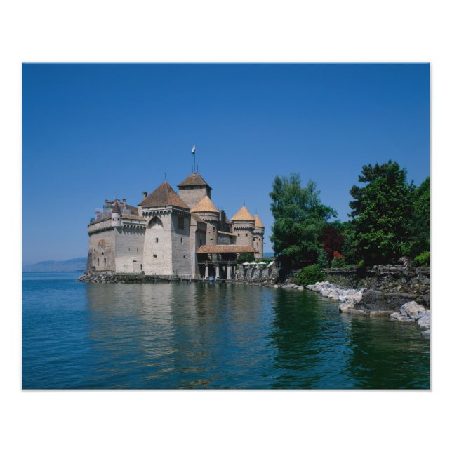Foto Castelo Chillon, Lago de Genebra, Cantão de Vaud, (Frente)