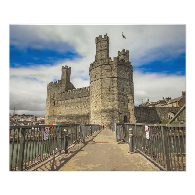 Foto Castelo de Caernarfon País de Gales. (Frente)