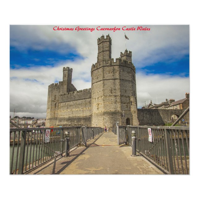 Foto Castelo de Caernarfon País de Gales. (Frente)