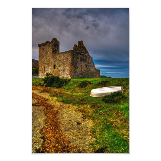 Foto Castelo de Lochranza, Ilha de Arran, impressão de  (Frente)