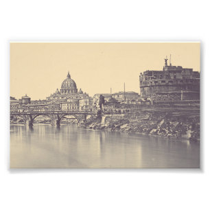 Foto Castelo do Anjo e cúpula do Vaticano