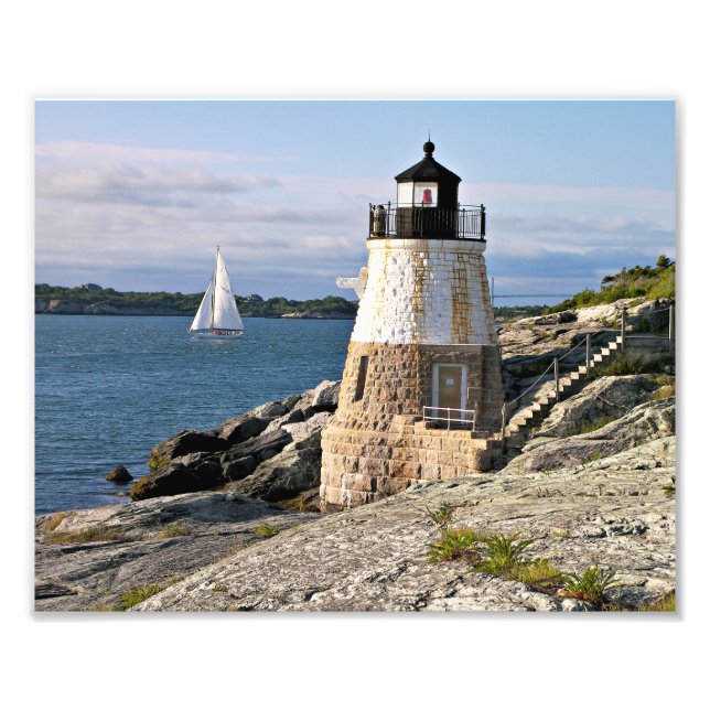 Foto Castelo Hill Lighthouse, Rhode Island (Frente)