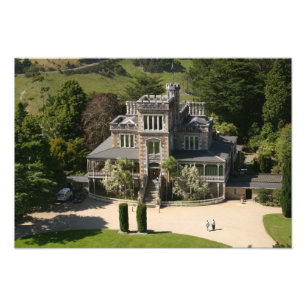 Foto Castelo Larnach, Dunedin, Nova Zelândia - aérea
