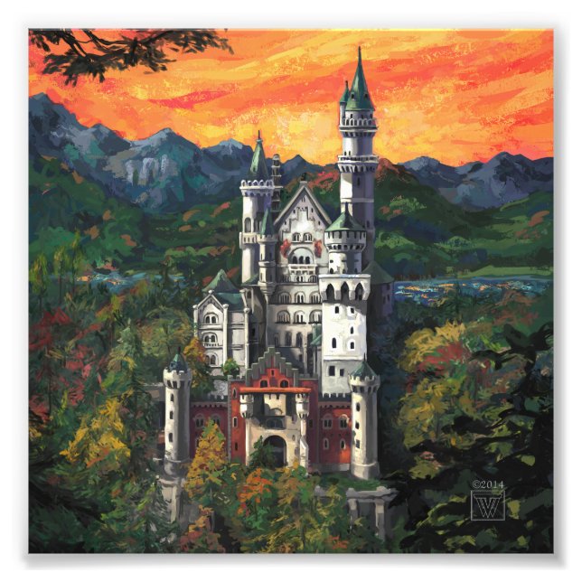 Foto Castelo Schloss Neuschwanstein (Frente)