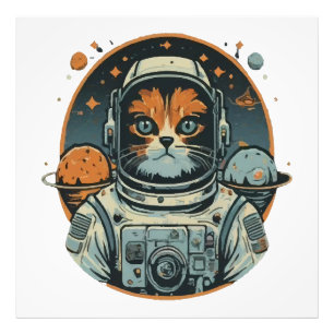 Foto Cat-astronauta em Asteroides