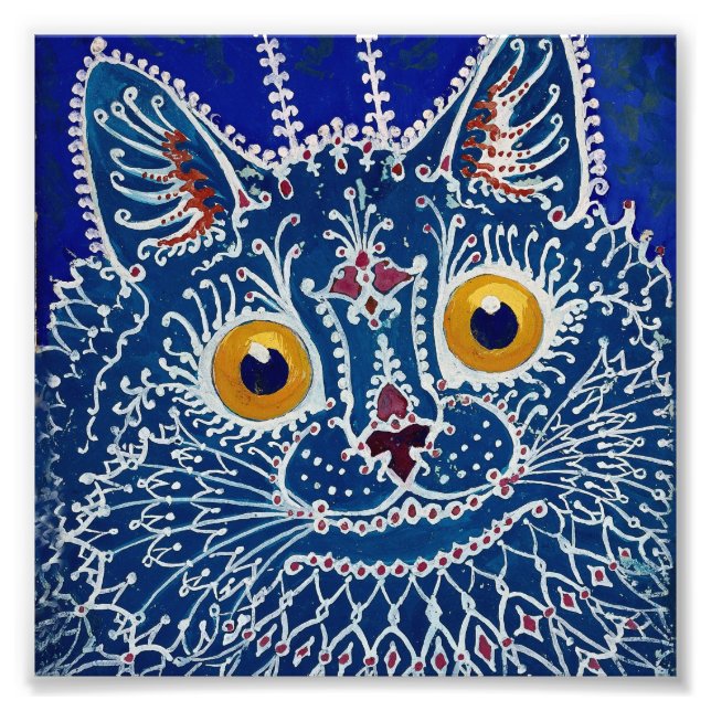 Foto "Cat in Gothic Style" de Louis Wain (Frente)
