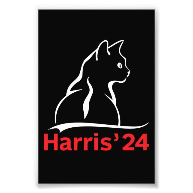 Foto Cat Ladies for Kamala Cat 2024 Presidente Kamala (Frente)