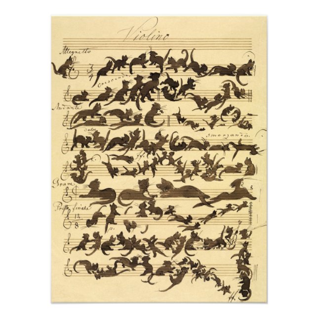 Foto Cat Symphony de Moritz von Schwind (Frente)