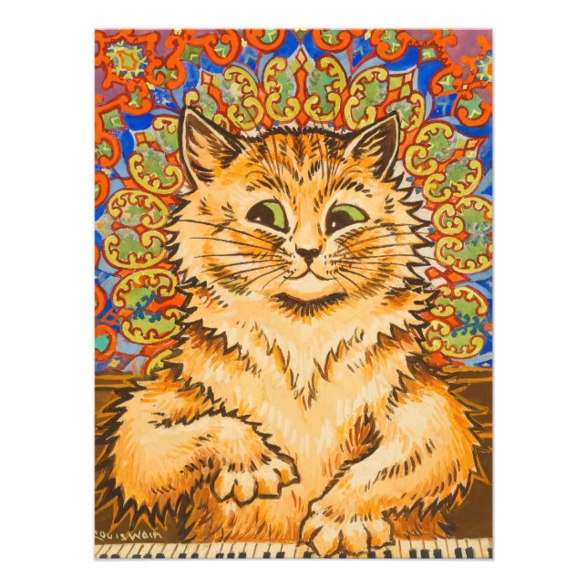 Foto Cat tocando piano por Louis Wai (Frente)