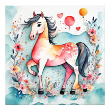 Cavalo floral