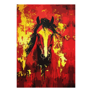 Foto Cavalo Majestoso – Espírito Fervoroso em Dourado e