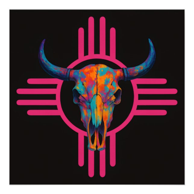 Foto Caveira Rosa Sol do Novo México  (Frente)