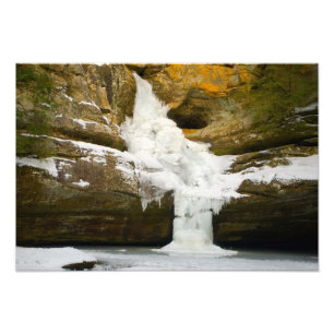 Foto Cedar Falls no inverno, colinas de Hocking, Ohio