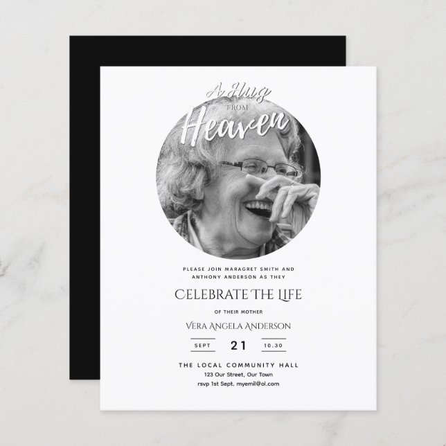 FOTO Celebração do Poema Celestial da Vida Funeral (Frente/Verso)