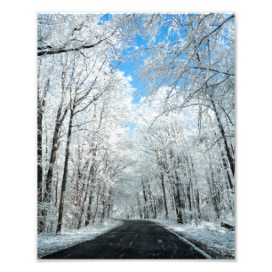 Foto Cena de Snowy Winter Road