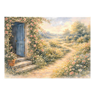 Foto Cena do Caminho Floral da Porta Azul do Jardim da 
