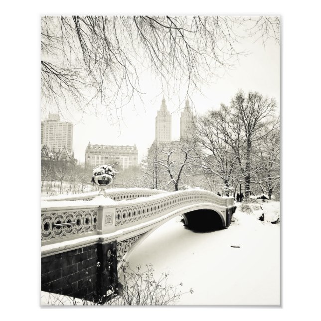 Foto Central Park Winter - Snow on Arco Bridge (Frente)