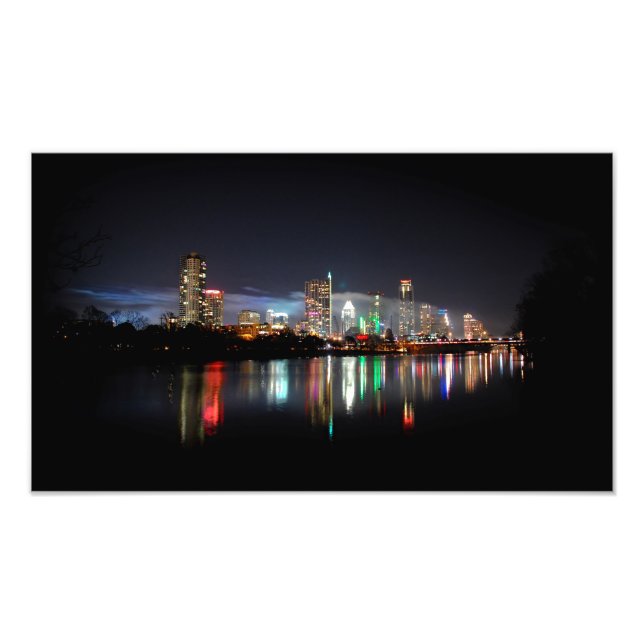 Foto Centro Austin Texas Night Skyline 2 (Frente)
