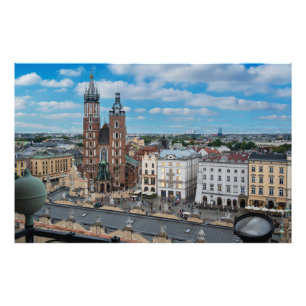 Foto Centro da cidade de Cracóvia a partir de cima em P
