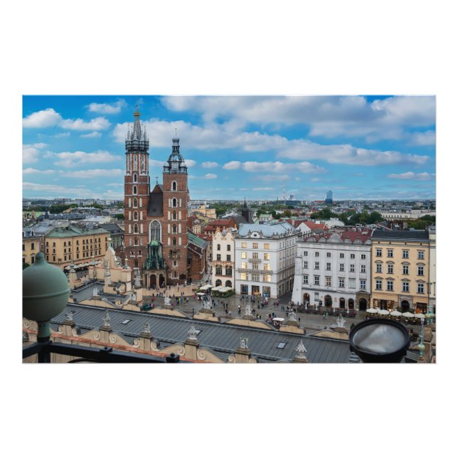 Foto Centro da cidade de Cracóvia a partir de cima em P (Frente)
