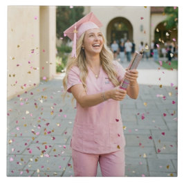 Foto Cerâmica Personalizada de Graduada em Enferma