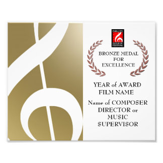 Foto Certificado de Prêmio de bronze