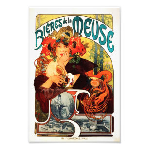 Foto Cerveja de Alphonse Mucha do impressão do musa