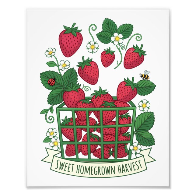 Foto Cesta de Morango Fruta Doce Berry  (Frente)