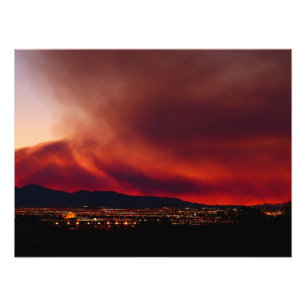 Foto Céu no fogo, Las Vegas, poster 24x18 do nanovolt 