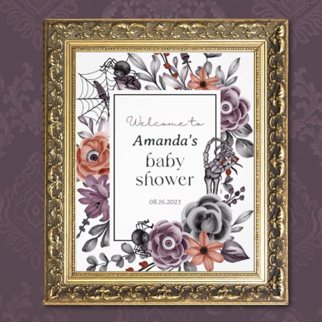 Foto Chá de fraldas de Halloween, Sinal de Boas-vindas  (Criador carregado)