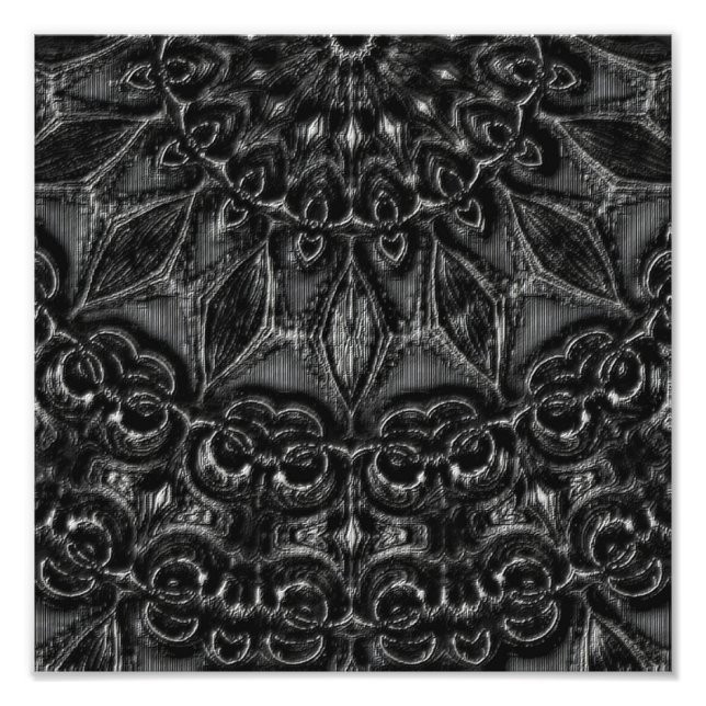 Foto Charcoal Mandala  Photo Print (Frente)