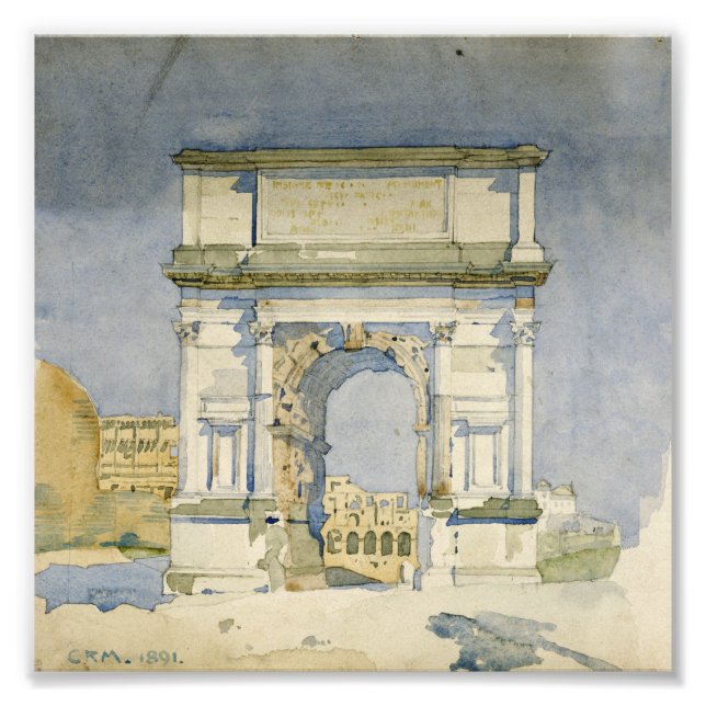 Foto Charles Rennie Mackintosh - O Arco de Titus, Roma (Frente)