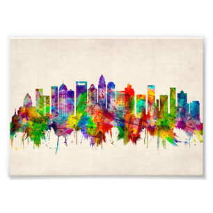 Foto Charlotte North Carolina Skyline