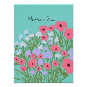 Foto Charme Floral Bonito Colorido + Nome Personalizado