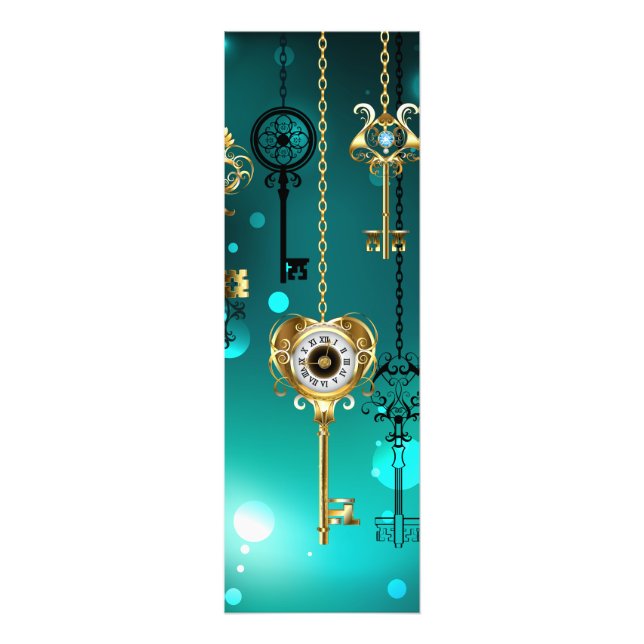 Foto Chaves de Esqueleto Anticas em Fundo Verde (Frente)