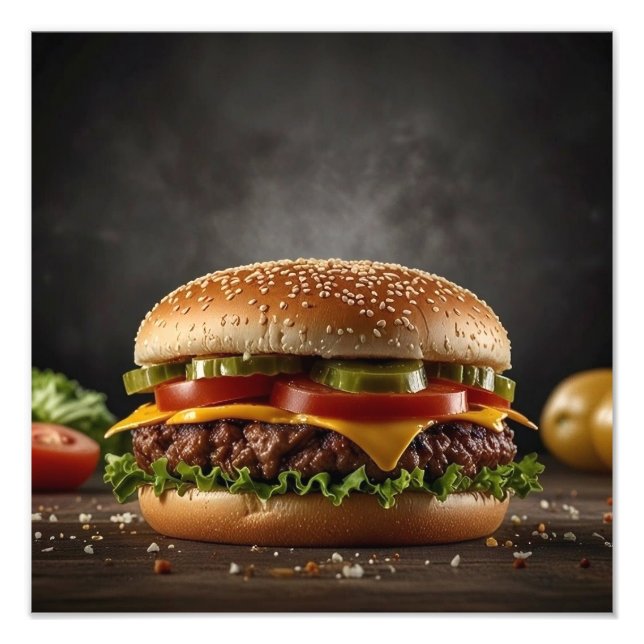 Foto Cheeseburger saboroso (Frente)