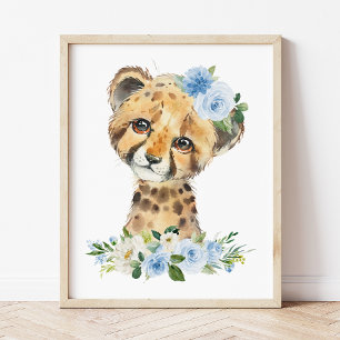 Foto Cheetah, Safari, Selva, Flores Azuis, Nursário Me
